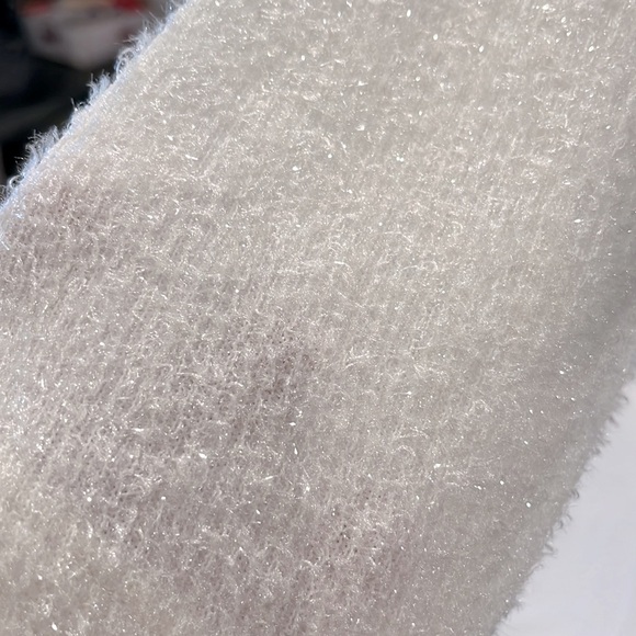 Carabella shimmering strapless dress & feather shrug. Large. Holiday dress - Picture 7 of 16